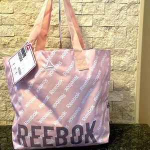 Pink Reebok women Gym bag